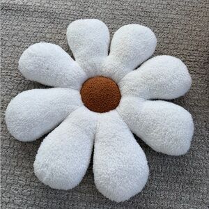 White Daisy Flower Pillow girls room decor pillow